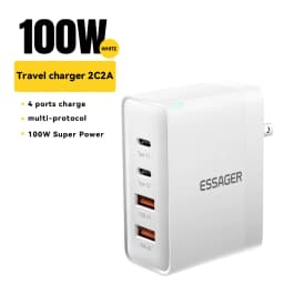 Essager 100W USB Type C Charger 65W PD3.0 Fast Charger with Quick Charge 4.0 3.0 USB Phone Charger For MacBook Laptop Smartphone