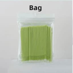 100pcs Eyelash Cleaning Brushes Micro Cotton Swab Individual Removing Makeup Brush Eyelashes Microbrush Beauty Clean Tools