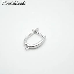 Nickle Free Anti-rust Real Gold Plating Metal Earring Hooks Women Jewelry Making Components 30pieces