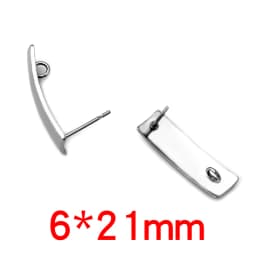 20pcs 316L Stainless Steel Geometric Earring Stud Earring Posts Connector Fashion Styles DIY Jewelry Making Findings Accessories