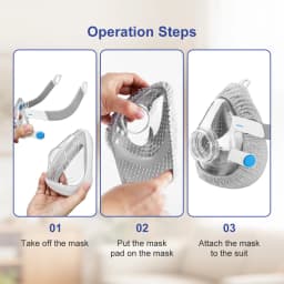Reusable Cpap Liners for Mask Comfort Covers to Reduce Air Leaks Skin Pressure Irritation Easy to Clean Fabric Accessories
