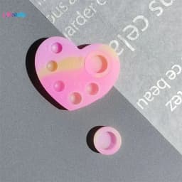 Libeauty 1 Pc Mini Silicone Palette 5 or 6 Function Tray For Lash Lift And Tint Brow Lamination Eyelashes Perm Pads Makeup Tools