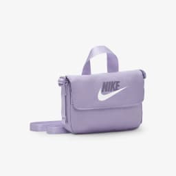 Nike Small Shoulder Bag with Adjustable Strap, Zipper Closure, Compact and Lightweight, Single Shoulder Crossbody Bag, Women's Model, Purple Fq5815-515
