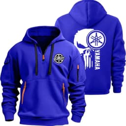 2026 New Yamaha Logo Motorcycle Racing Team Men Half Zipper Hoodie Spring Male Sweatshirt Fashion Sports Men's Pullover Clothes
