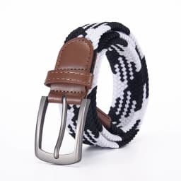 Colored Woven Elastic Belt With Shorts Casual Pants Fashionable Men Women Universal Waist Accessories Wholesale Direct Sales