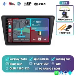 Android 16 Carplay Car Radio For VW Skoda Rapid 2013 2014 2015 2016 2017 2018 2019 Seat Toledo 2015 - 2018 GPS Multimedia Stereo