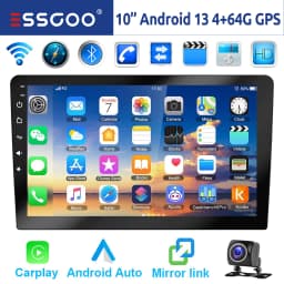 ESSGOO 7"/9"/10“ 2 DIN Android 14 4+64G Car Stereo Carplay Android Auto GPS Navi Bluetooth FM RDS Radio WIFI Touchscreen ChatGPT