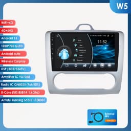 9"Android 13 Car radio GPS Stereo For Ford Focus EXI AT 2004-2011 Multimedia player 4G Autoradio DSP Carplay 2din SWC Head Unit