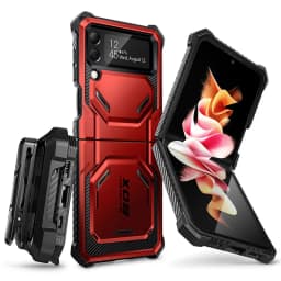 I-BLASON For Samsung Galaxy Z Flip 4 Case 2022 Armorbox Full Body Heavy Duty Shock Reduction Case with Built-in Screen Protector