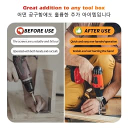 iLMH Spring-loaded Screw Holder Bit, Anti-Drop Screw Fixing Bit Power Tool Accessories, Drill Bit Holder for PH2 T20 T25 Screw