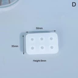 6Styles Transparent Rectangle Silicone Bead Mould Square Ball 6 Hanging Holes DIY Epoxy Jewelry Mold Resin Molds For Jewelry