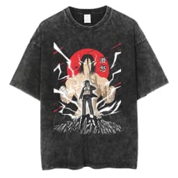 2026 Anime Attack on Titan Eren Jaeger Printed T-shirt Men's and Women's Washed T-shirt High Quality Vintage Cotton T-shirt Top