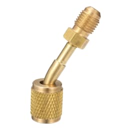 New Split Ductless Service Port Adapter R410a 5/16" SAE Female to 1/4" SAE Male