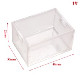 1Set 1:12 Dollhouse Mini Vanity Cosmetic Case Lipstick Perfume Air Cushion Mirror With Holder Furniture Decor Play House Toys