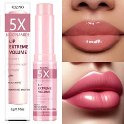 5X Niacinamide Instant Volumizing Lip Balm, Containing Vitamin C, Hyaluronic Acid, and Collagen - High-Shine Lip Balm Suitable for All Skin Types, Creates Sexy, Glossy, and Plump Lips - Enhances Lip Volume and Elasticity, Instantly Plumps and Smoothes Lip Lines - Adds Vibrant Shine, Makes Lips More Plump and Full, Suitable for Dry, Chapped, Dead Skin, and Lip Lines, Korean Skincare Product, Unisex, a Must-Have for All Seasons