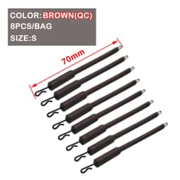 8PCS Carp Fishing Accessories QC PVA Bag Stems Quick Change Long for Carp Hair Rig Tool Carp Coarse Method Feeder Fishing Tackle