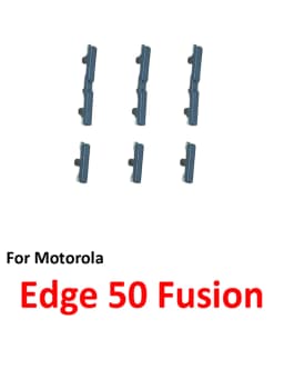 Phone Power Volume Button For Motorola Moto Edge 50 Fusion New On Off Up Down Key Internal Flex Cable Repair Parts Blue