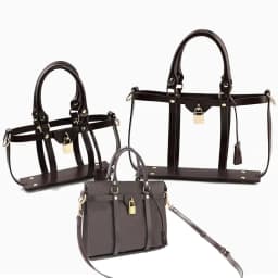 Hollow Tote Messenger Bag Set Leather Encasement Conversion Crossbody Adjustable Shoulder Strap for Women Handbag Accessories