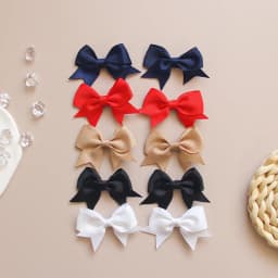 10pcs/lot Candy Colored Ribbons Cute Bow Hair Clips Girls' Favorite Hair Clips Children's Hair Accessories
