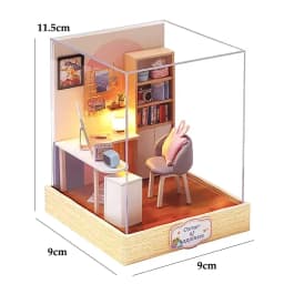 Mini Wooden Doll House DIY Small House Kit 3D Puzzle Making Room Dollhouses Toys Home Bedroom Decorations With Furniture Gifts