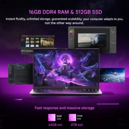 ACEMAGIC LX15PRO Laptop Computer AMD Ryzen 7 7730U Windows Laptop 15.6-in IPS 16GB DDR4 512GB NVMe SSD Numeric Keyboard