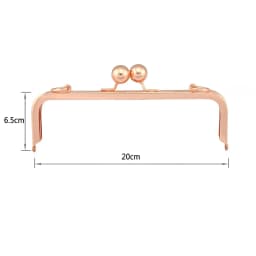 20cm High Quality Screw Metal Purse Frame Big Ball Clasp Chain Hook Bag DIY Parts Handmade Craft Bag Replacment Accessories