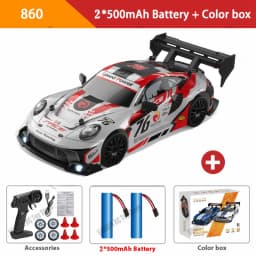4WD RC Car With LED Remote Control Cars High Speed Fast Drift Racing 2.4G Radio RTR Vehicle GTRPRO Model Toy Kids Children Gift