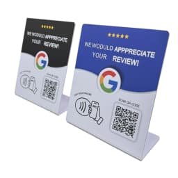 Hilo Programmable NFC215 Google Review Card NFC Station Table 13.56Mhz QR code can be independently set to link Standing Card