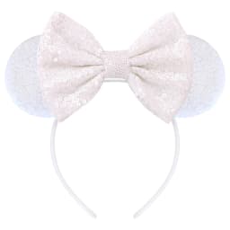 Cute Women Mouse Ears Leopard Print Headbands for Girls Baby Women Sequins 5"Bows Hair Accessories Adults Hairbands Kids Gift