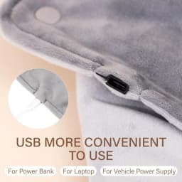 USB Thermostatic Hand Warmer for Winter Office and Home Use Shawl Warm Hands and Legs Short Velvet Fabric Heating Blanket
