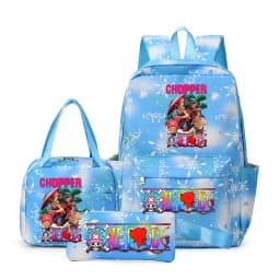 One Piece Backpacks Women Men Capacity School Bag Rucksack Printe Backbag Travel Daypack Male Backpack Mochila 3pcs