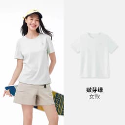 GOLDEN CAMEL Women's T-shirts Moisture-absorbing Quick-dry Cotton t-shirt Short-sleeved Shirts Round Neck Sports Top Breathable