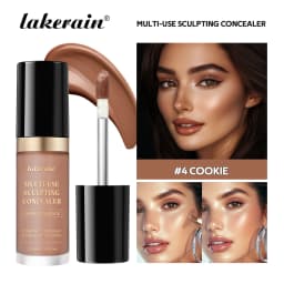 Lakerain 5-Color Waterproof Concealer Matte High Coverage Oil-Control Foundation For Acne Scars And Dark Circles Cosmetics