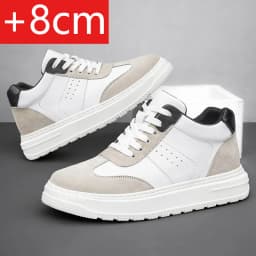 2026Mens Elevator Shoes Height Increase Invisible 6/ 8cm Sports Sneakers Elevate Taller Lift Leather Shoes