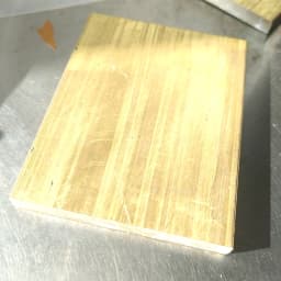 1pcs H62 Brass Block Brass Plate Knife Handle Guard Heat Sink Material DIY Customize Service