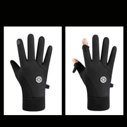 Winter Warm Gloves for Men Autumn Cycling Gloves Motorcycle Outdoor Sports Touch Screen Fleece Water-Repellent Non-slip Gloves