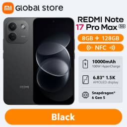 Global Version REDMI Note 17 Pro Max 5G Smartphone 100W HyperCharge 10000mAh 50MP 6.83" AMOLED Display Snapdragon® 6 Gen 5 NFC