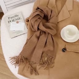 70Color Solid Winter Women Scarf Warm Thicken Cashmere Shawl Outdoor Tassels Pashmina Lady Wrap Windproof Scarves Fashion Luxury
