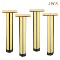 4 PCS 10cm Furniture Sofa Table Leg Round Tube Cabinet Leg Metal Feet Leg Accessories for Furniture Hardware Accessories