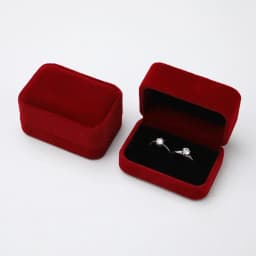 High-grade Double Slot Ring Box Jewelry Box for Wedding Proposal Engagement Ring Gift Storage Velvet Jewelry Organizer Box