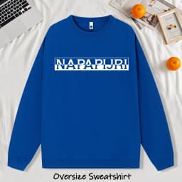 Misaligned Artistic Letters Printed Sweatshirts Men Soft Vintage Pullovers Street Oversize Top Unisex Autumn Casual Clothes