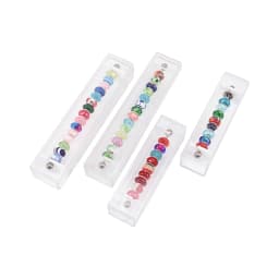 Transparent Trollbeads Collection Box Acrylic Bead Display Holder Box for Bracelet Charms Storage Organizer Travel Carrying Case