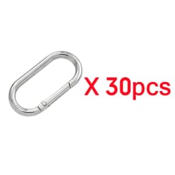 5-30pcs Oval Spring O Ring Openable 22-40mm Leather Bag Handbag Strap Buckle Connect Keyring Pendant Dog Chain Snap Clasp