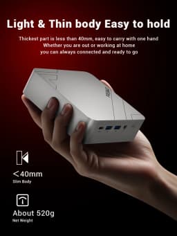 FIREBAT F1 MINI PC AMD Ryzen 5 7640HS DDR5 16GB RAM 512GB SSD WIFI6 BT5.2 Portable Desktop MINI-PC Windows 11 Desktop Computer