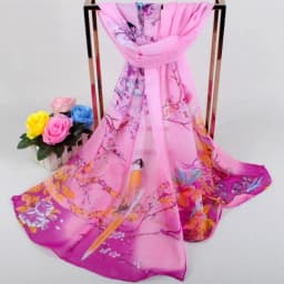 Spring New Lucky Bird Women's Chiffon Long Silk Scarf Headscarf Scarf Beach Scarf Small Gift
