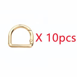 5-30pcs D-Shape Openable Spring Ring Bag Strap Buckle Keyring Dog Chain Snap Clasp and Carabiner for Handbag