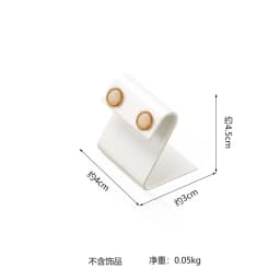 Luxurious Exhibitor Set Jewelry Display Stand White Leather Necklace Pendant Organizer Jewelry Window Counter Display Showcase