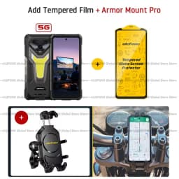 Ulefone Armor 34 Pro+ Projector Rugged Phone 16GB+512GB Night Vision 6.95'' Android 15 Dimensity 7300 25500mAh 5G Smartphone