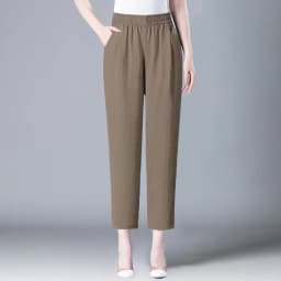 Ice Silk Cotton Linen Harem Pants Women's Summer Thin High Waist ular Carrot Casual Dad Pants 2025 Color Women's Pants