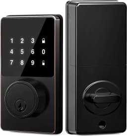 Smart Lock with Password, Keyless Entry Door Lock with Touchscreen Keypads, Easy to Install, App Unlock, 50 User Codes